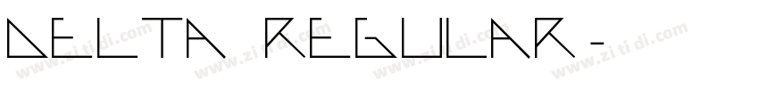 Delta Regular字体转换
